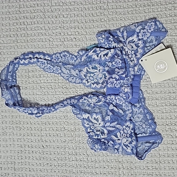 NWT Vintage La Perla Bralette - Made in Italy - Blue - Size 2 / 34A - Picture 7 of 8
